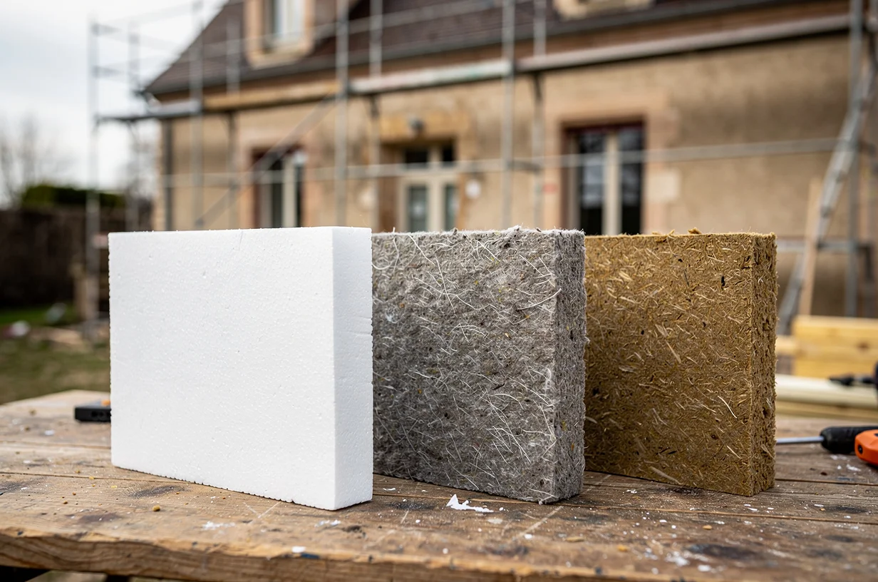 ITE à Sens : polystyrène, laine de roche ou fibre de bois, lequel choisir ?