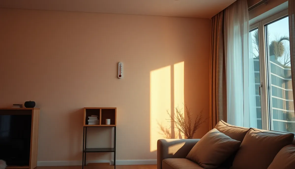 Intérieur confortable d'une maison isolée par l'extérieur en polystyrène expansé