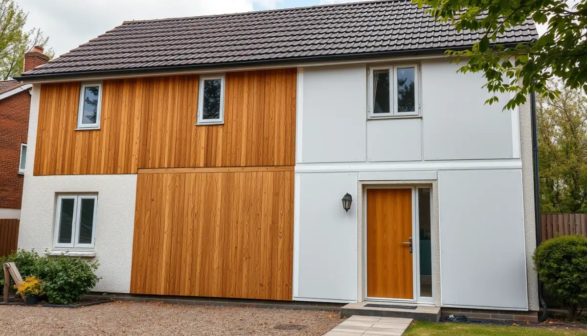 Comparaison entre une façade avec ITE et une façade sans isolation