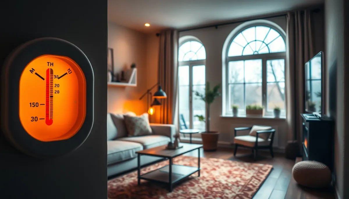 Intérieur confortable d'une maison bien isolée avec une température agréable en toute saison